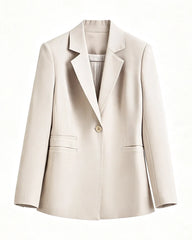 Triacetate Silk Lined Tailored Blazer