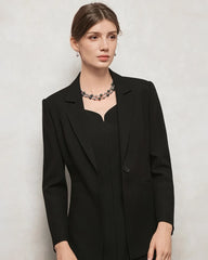 Triacetate Silk Lined Tailored Blazer