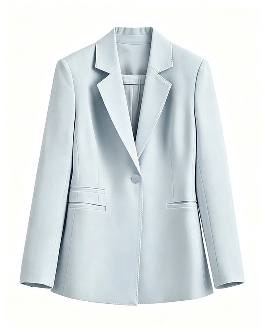Triacetate Silk Lined Tailored Blazer