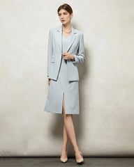 Triacetate Silk Lined Tailored Blazer