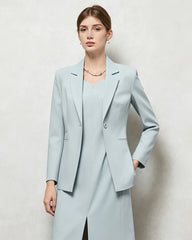 Triacetate Silk Lined Tailored Blazer