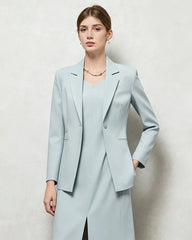 Triacetate Silk Lined Tailored Blazer