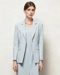 Triacetate Silk Lined Tailored Blazer
