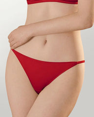 Silk Triangle Bralette and V String Panty Set