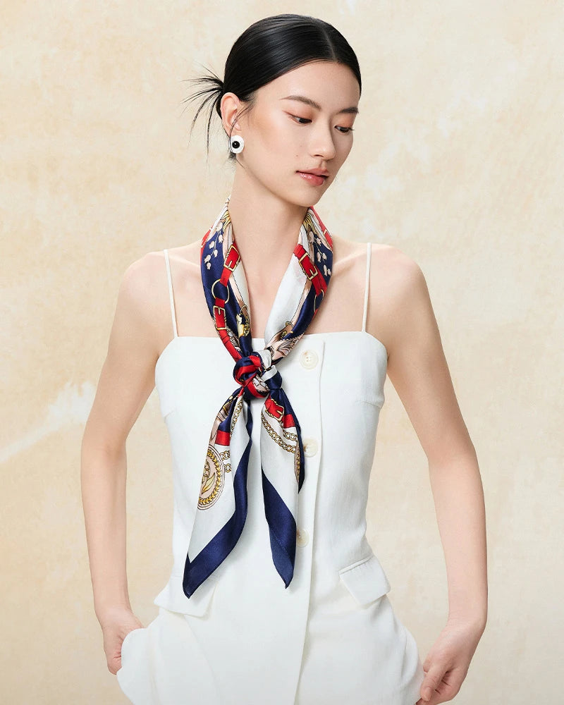 Vintage Chain Silk Scarf