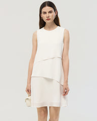19 Momme Silk Layered A Line Dress