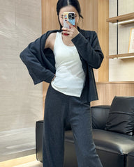 Wool Brushed Thermal Tank with Built-In Bra - DAISYSILK UK