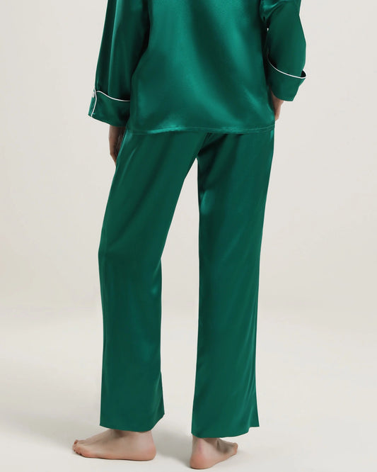 Women's Silk Long Lounge Pants - DAISYSILK UK
