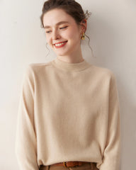 Women’s Half Mock Neck Cashmere Sweater