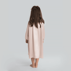 Long Silk Shirt Pajamas Sleepwear For Girl