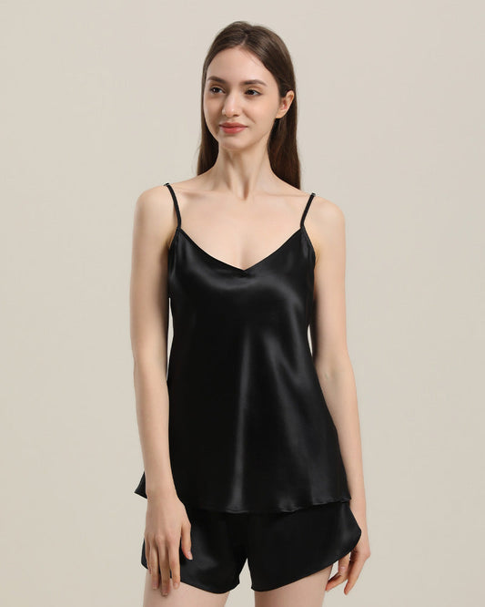 Classic Cami Silk Pajama Set Shorts