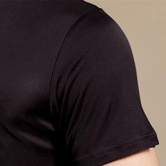 Men's Basic Style Silk Knit T-Shirt