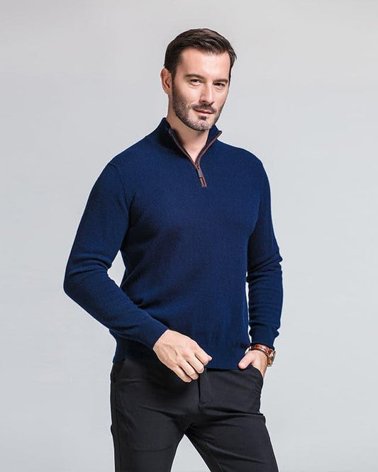 MEN'S CASHMERE SWEATERS, Navy