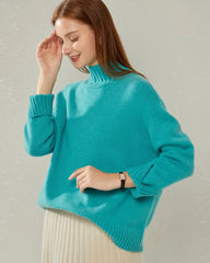 Oversized Turtleneck Cashmere Sweater