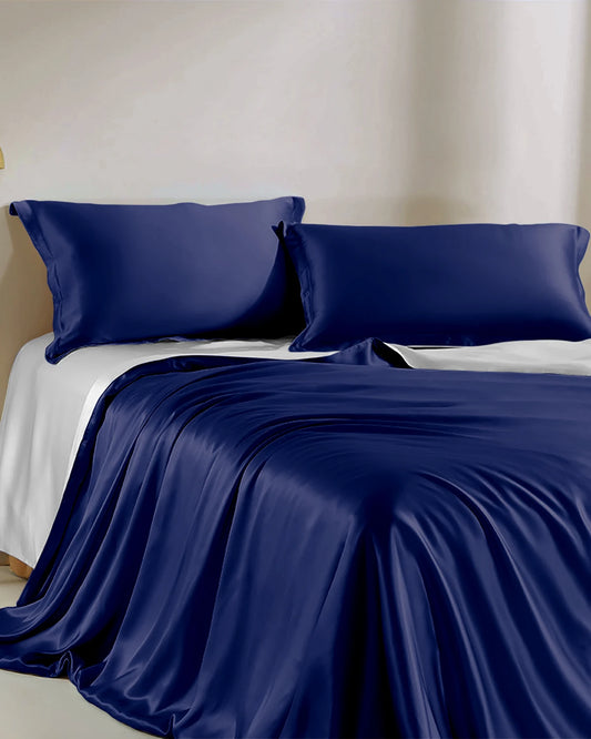 22 Momme Two Color Silk Bed Set 4PCS