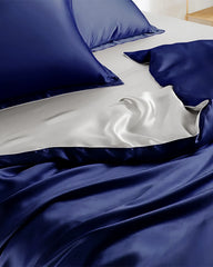 22 Momme Two Color Silk Bed Set 4PCS