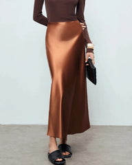 22 Momme Silk Maxi Skirt