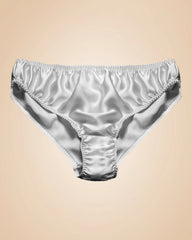Women's 100% Silk Panties, Grey