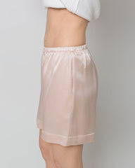 Women's Silk Pajama Shorts, Pink