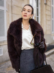 Women's Classic Pearl Button Silk Shirt