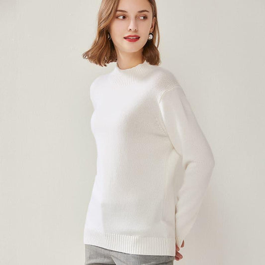 Women's Mock Neck Cashmere Sweater