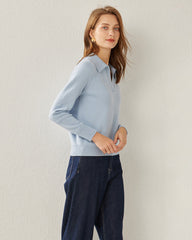 Women's Polo Collar Cashmere Sweater