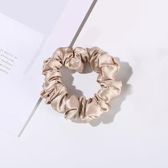 22 Momme 2.5 CM Silk Hair Loop Scrunchy 4PCS Set